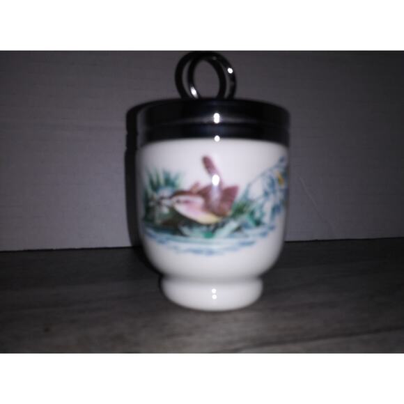 Vintage Royal Worcester Egg Coddler Birds Fine Porcelain Made in England - Picture 3 of 5